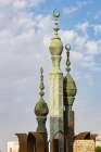 Saudi Arabia, Mecca Province, Jeddah. Public art in the shape of a Minaret in Jeddah. Art Print